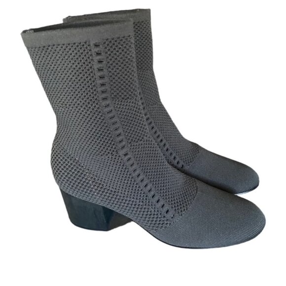 Eileen Fisher Gray Ankle Boots - Picture 8 of 10
